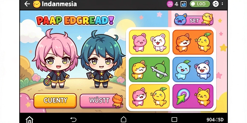 Screenshot menunjukkan fitur chat untuk interaksi antar pemain.